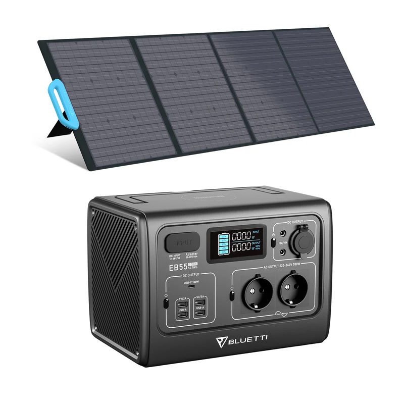 BLUETTI EB55+200W Solar Generator Kit