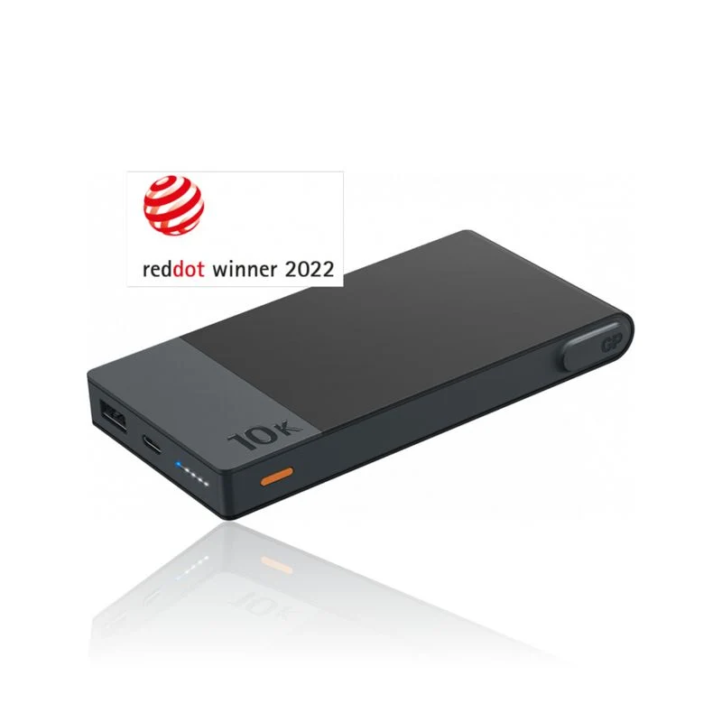 Power Bank in alluminio, 10.000mAh, Grigio