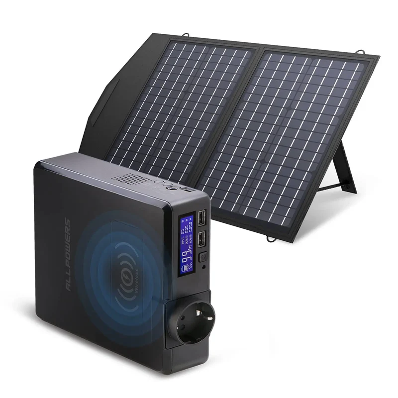 ALLPOWERS Générateur Solaire 200W (S200 + SP020 Panneau Solaire 60W)