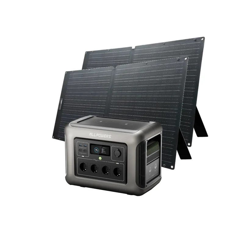 ALLPOWERS 1800W Générateur Solaire R1500 avec 2PCS SE100 PV100W