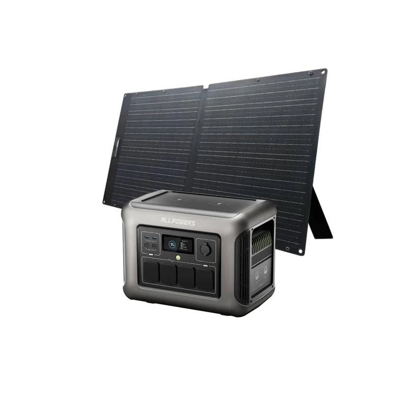 ALLPOWERS 1800W Générateur Solaire R1500 avec SE100 PV100W