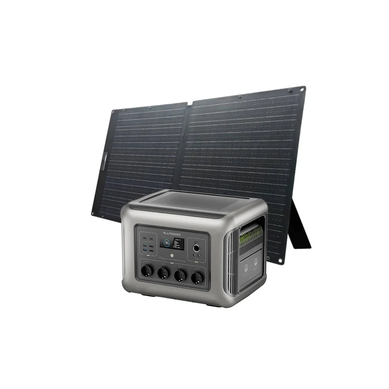 ALLPOWER Générateur Solaire 2500W (R2500 V2 + SE100 Panneau Solaire 100W)