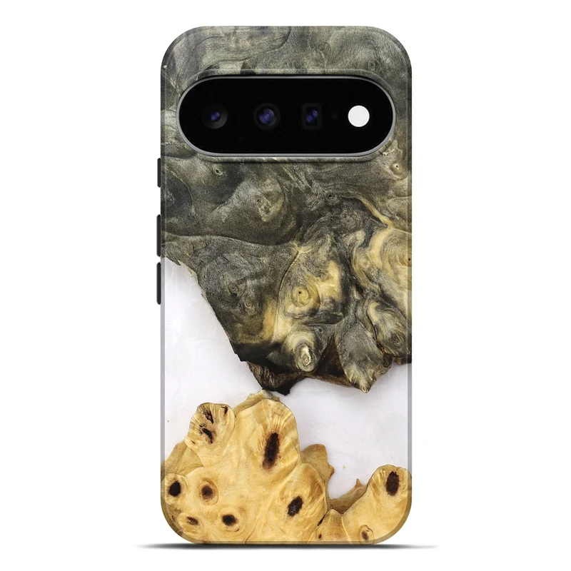 Pixel 11 Pro XL Wood Live Edge Phone Case - Clover (Clear, 830240)