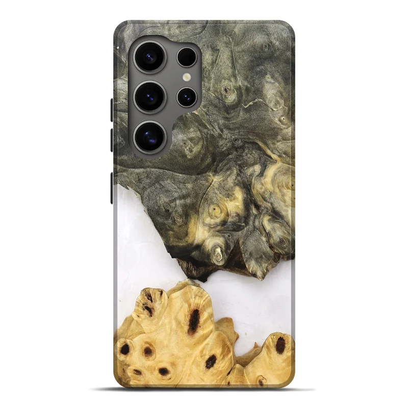Galaxy S25 Ultra Wood Live Edge Phone Case - Clover (Clear, 830240)