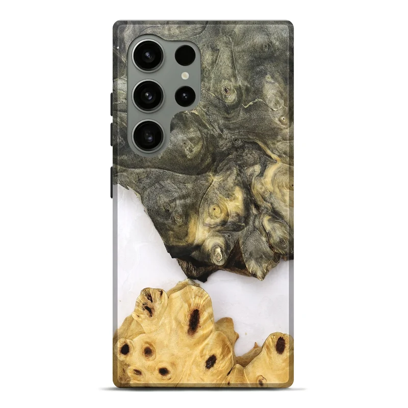 Galaxy S24 Ultra Wood Live Edge Phone Case - Clover (Clear, 830240)