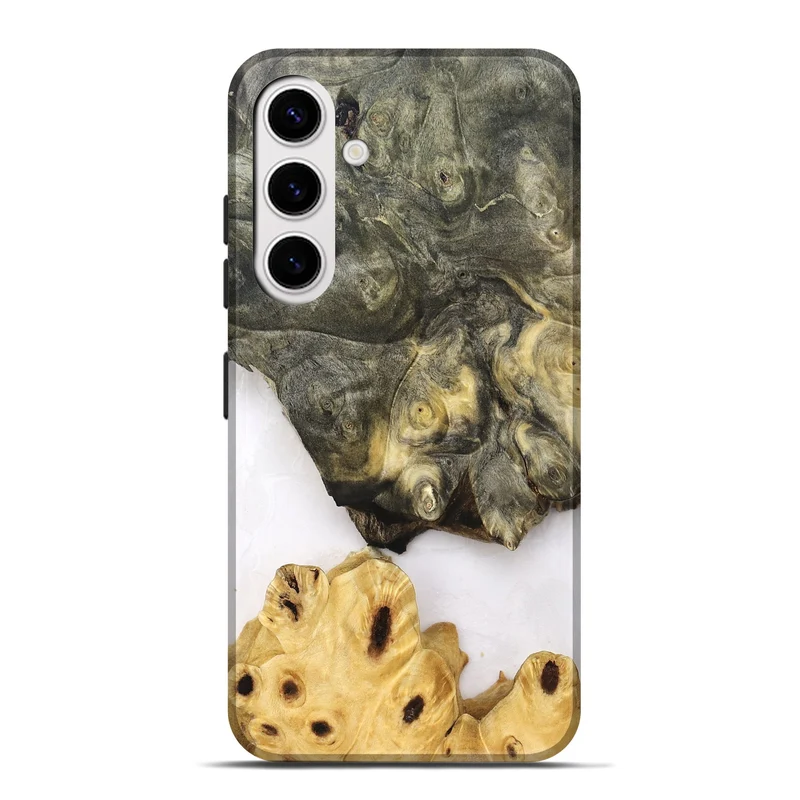 Galaxy S25 Plus Wood Live Edge Phone Case - Clover (Clear, 830240)