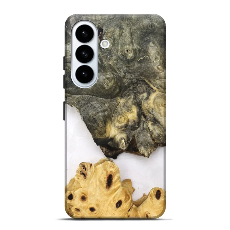Galaxy S26 Plus Wood Live Edge Phone Case - Clover (Clear, 830240)