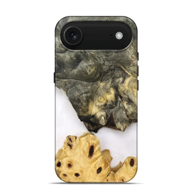 iPhone 17 Air Wood Live Edge Phone Case - Clover (Clear, 830240)
