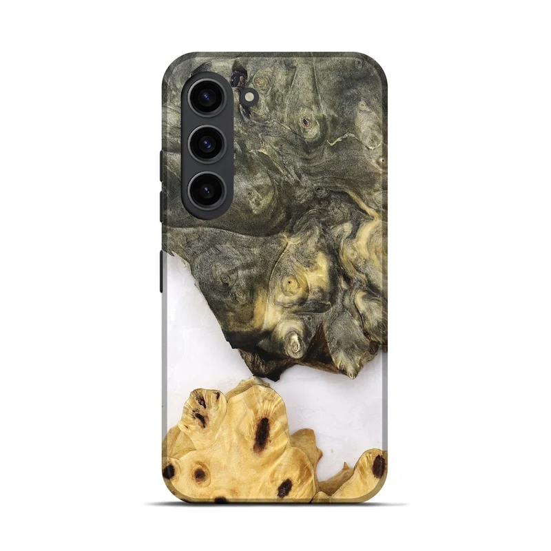 Galaxy S23 Wood Live Edge Phone Case - Clover (Clear, 830240)