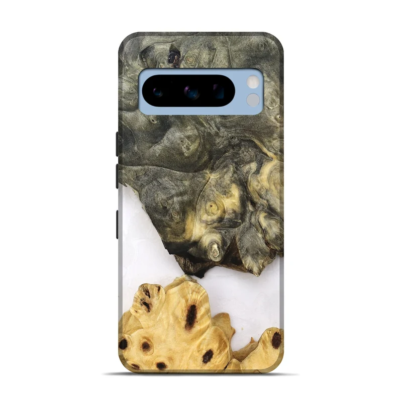 Pixel 8 Pro Wood Live Edge Phone Case - Clover (Clear, 830240)