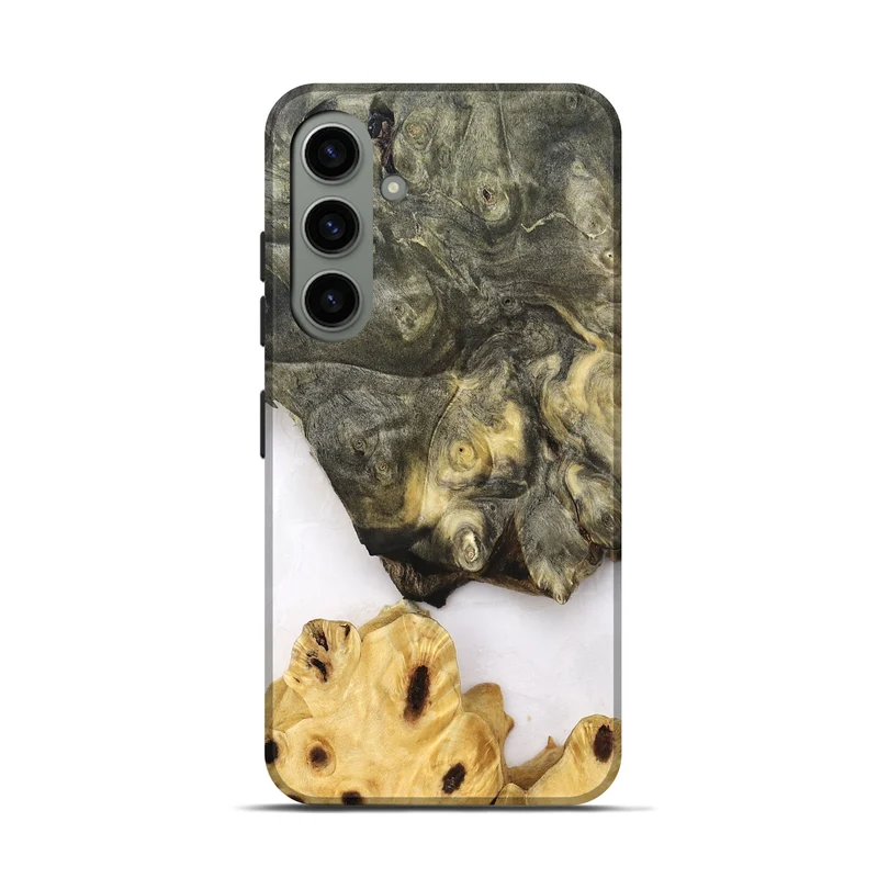 Galaxy S24 Wood Live Edge Phone Case - Clover (Clear, 830240)