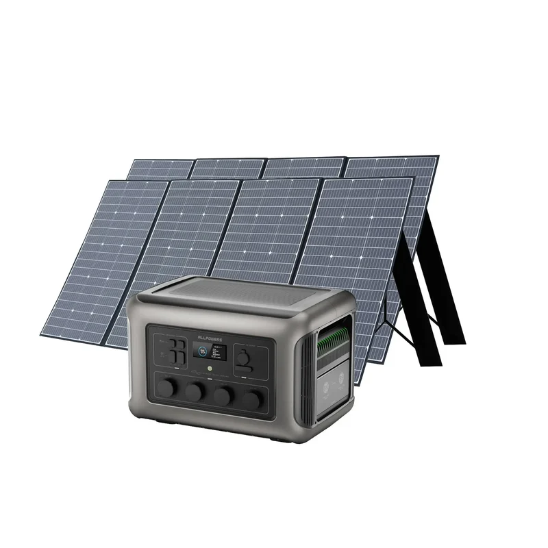 ALLPOWERS Générateur Solaire 3500W (R3500 V2+ 2PCS SP037 400W Panneau Solaire)