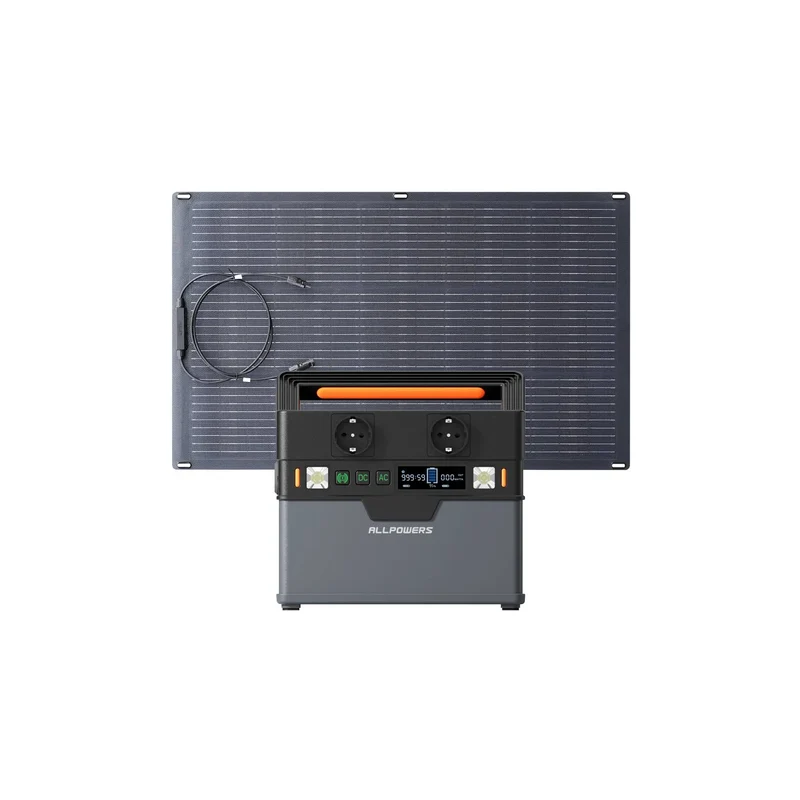 ALLPOWERS Générateur Solaire 300W (S300 PLUS+ SF100 100W Panneau Solaire Flexible)