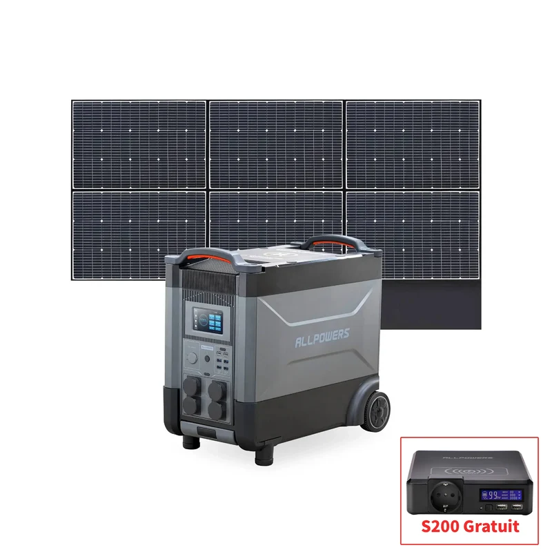 ALLPOWERS Générateur Solaire 4000W (R4000 + SP039 Panneau Solaire 600W)