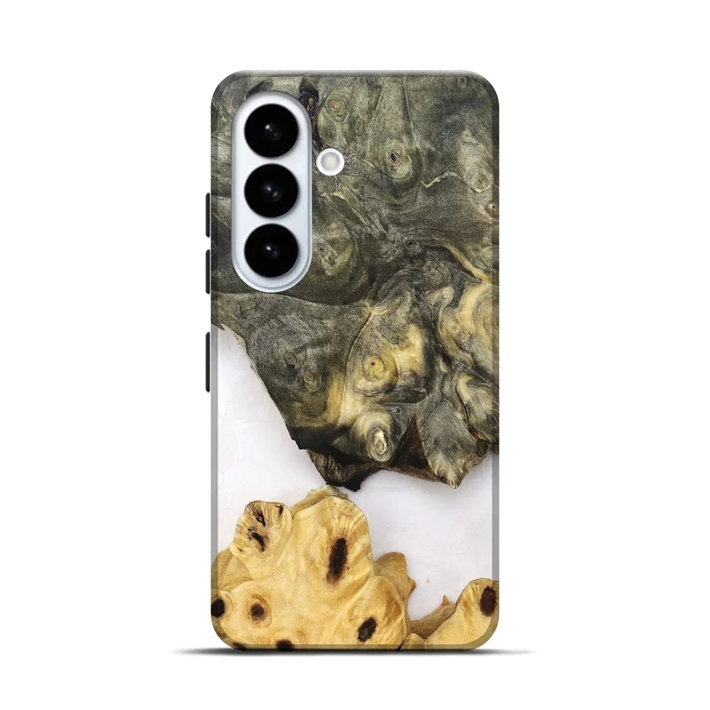 Galaxy S26 Wood Live Edge Phone Case - Clover (Clear, 830240)