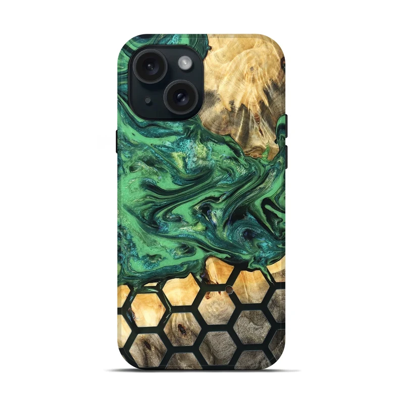 iPhone 15 Wood Live Edge Phone Case - Easton (Pattern, 830239)
