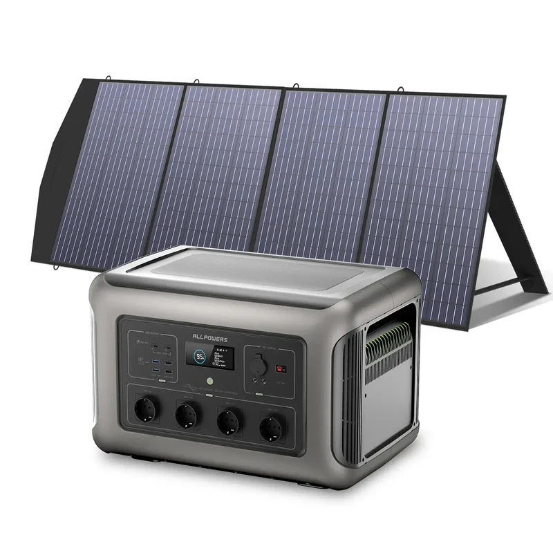 ALLPOWERS Générateur Solaire 3500W (R3500 V2 + SP033 200W Panneau Solaire)