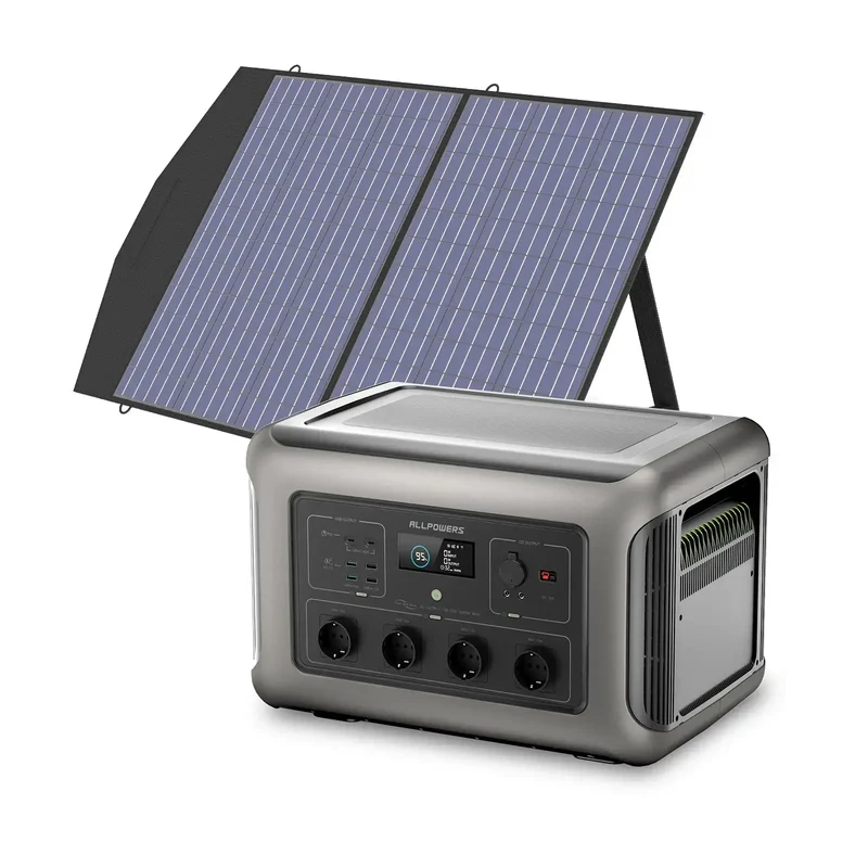 ALLPOWERS Générateur Solaire 3500W (R3500 V2+ SP027 100W Panneau Solaire)