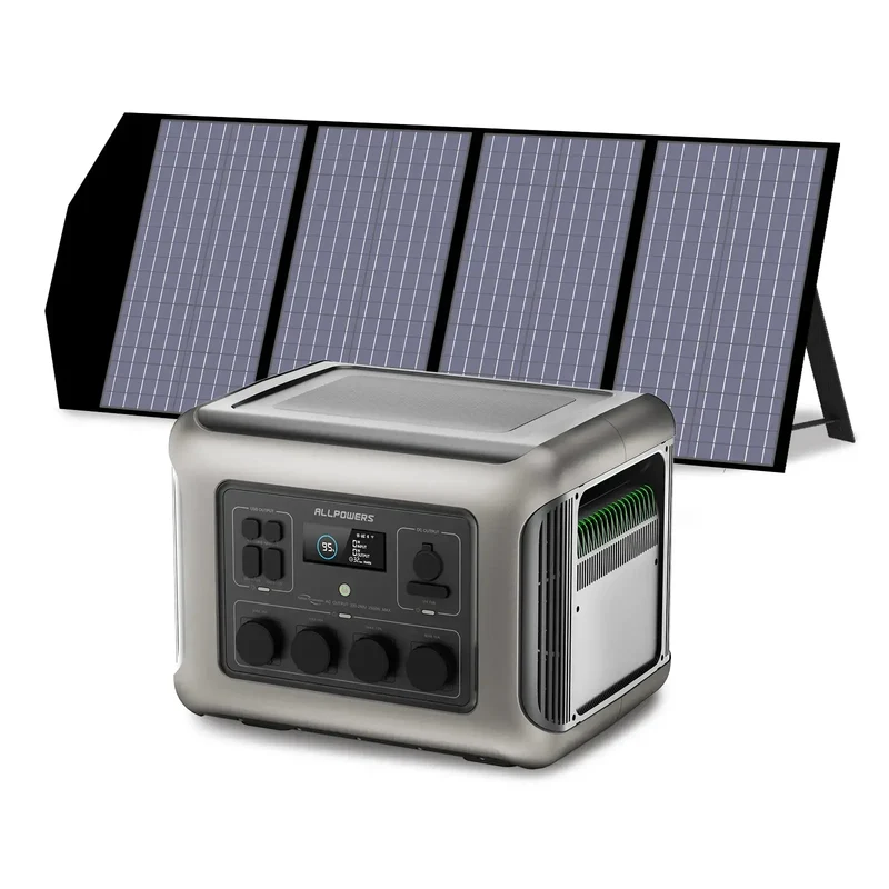 ALLPOWERS Générateur Solaire 2500W (R2500 V2+ SP029 140W Panneau Solaire)