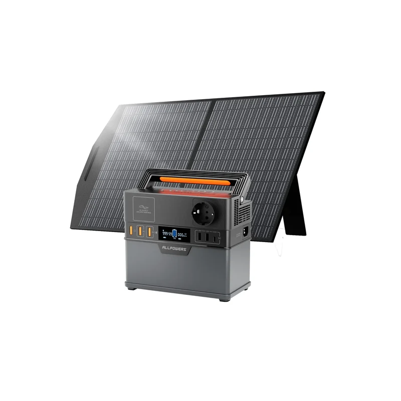 ALLPOWERS Générateur Solaire 300W (S300 Plus+ SP027 100W Panneau Solaire)