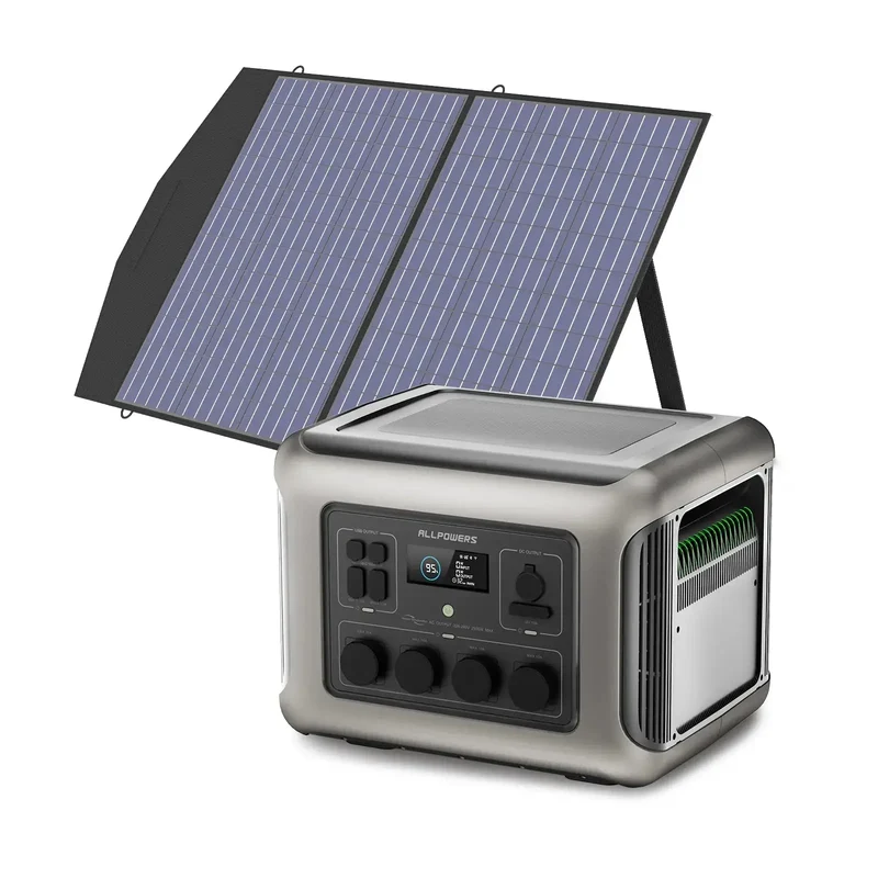 ALLPOWER Générateur Solaire 2500W (R2500 V2 + SP027 Panneau Solaire 100W)