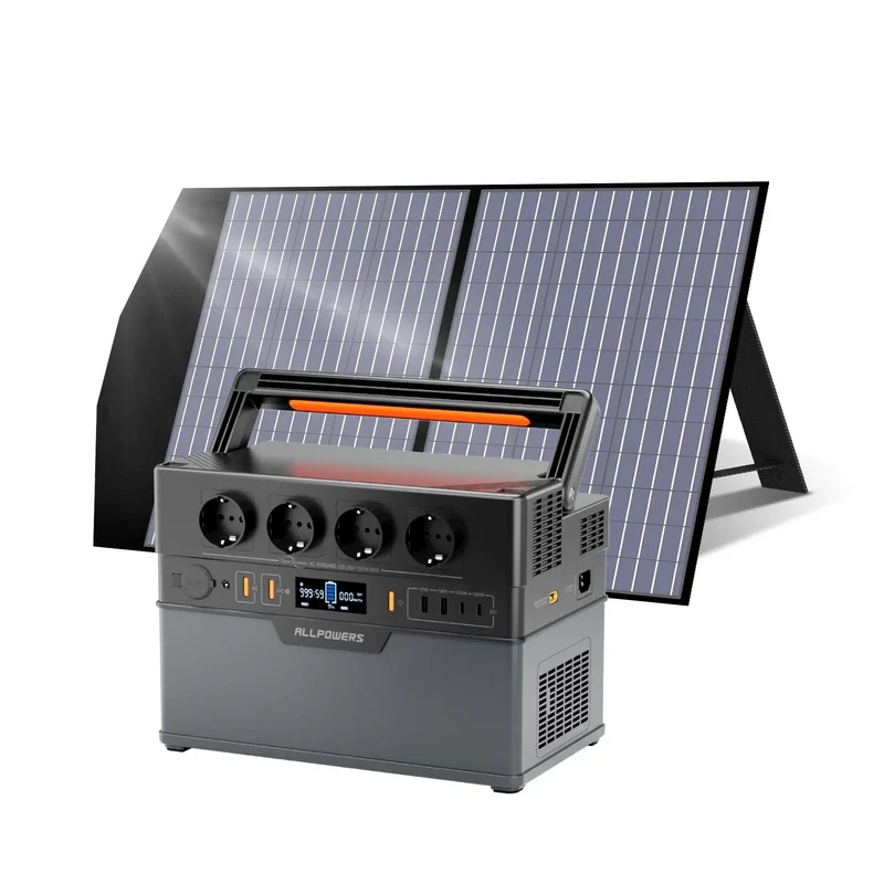 ALLPOWERS Générateur Solaire 1500W (S1500 PLUS + SP027 Panneau Solaire)