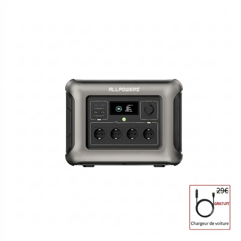 ALLPOWERS R1500 Station électrique portable 1800W 1152Wh Batterie LiFeP04