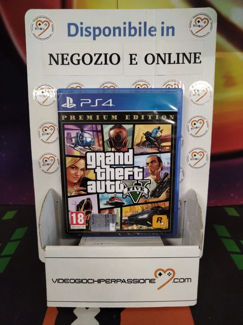 GTA 5 Grand Theft Auto V Premiu Edition Playstation 4 (usato garantito)(ver. italiana)