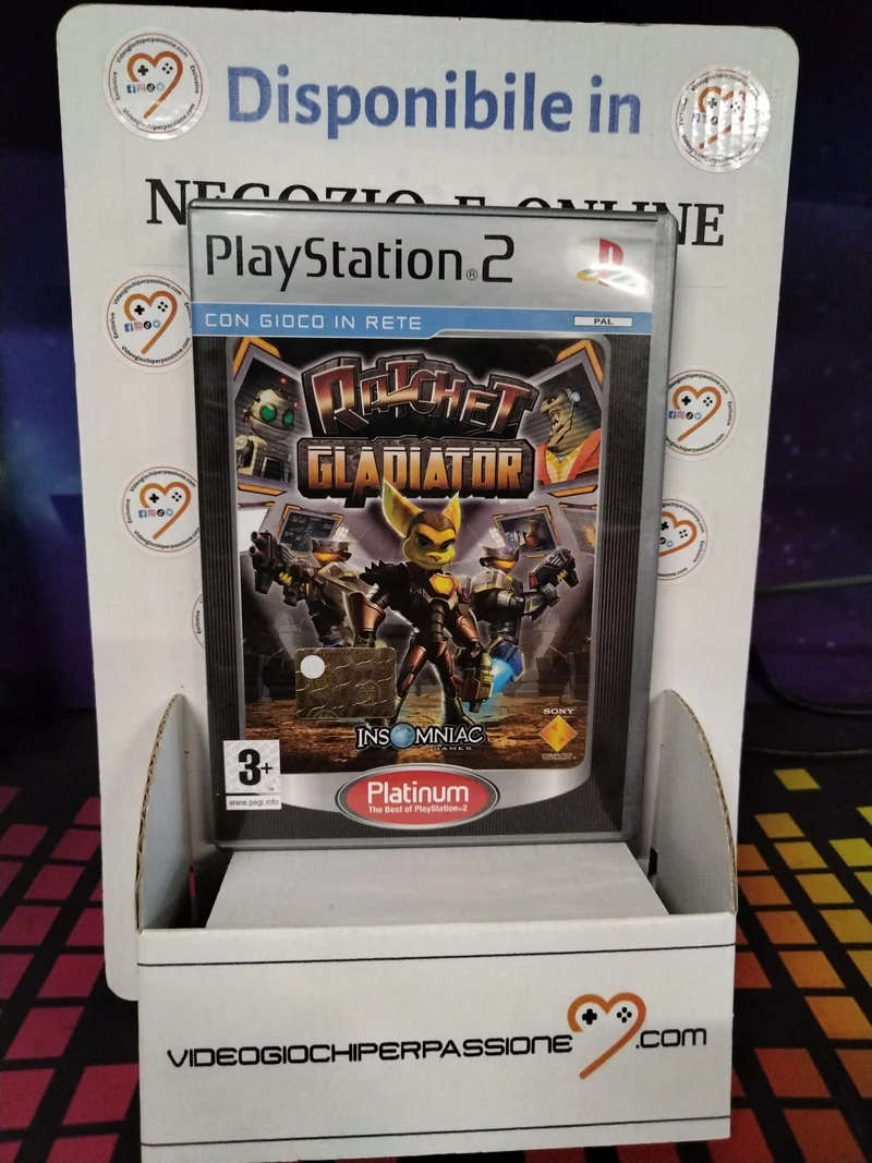 Ratchet Gladiator Platinum PlayStation 2 (usato garantito)(ver. italiana)(senza manuale)