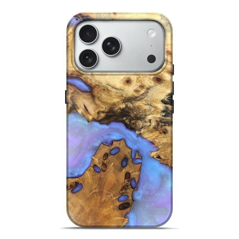 iPhone 18 Pro Max Wood Live Edge Phone Case - Nestor (Ghost, 830136)