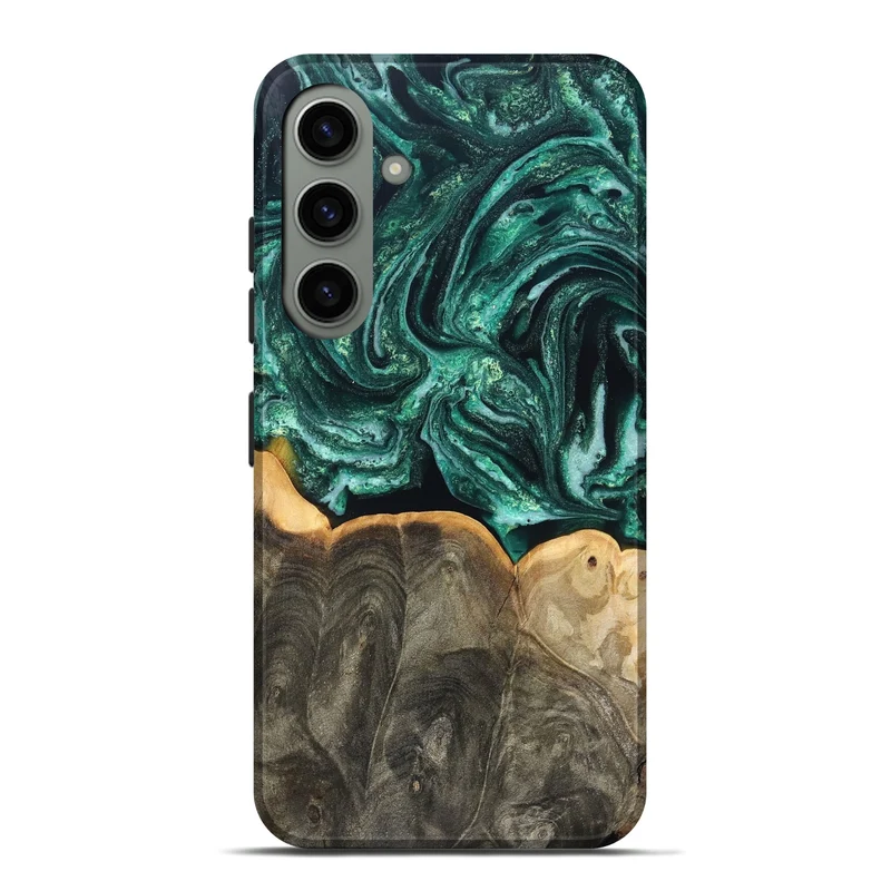 Galaxy S24 Plus Wood Live Edge Phone Case - Misael (Green, 830231)