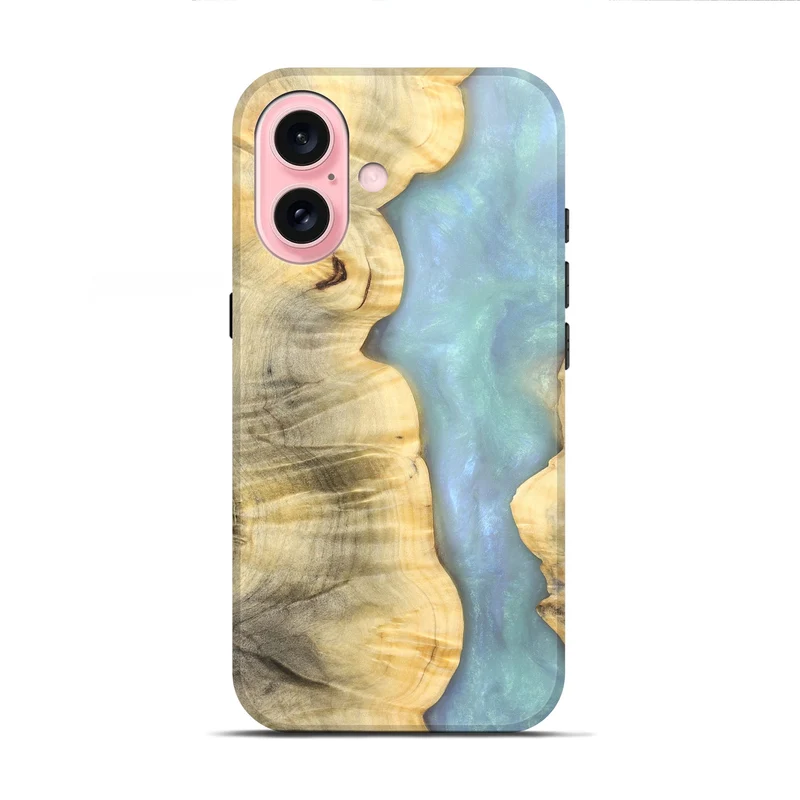 iPhone 16 Wood Live Edge Phone Case - Andria (Ghost, 830148)