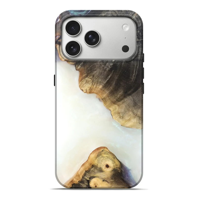 iPhone 17 Pro Max Wood Live Edge Phone Case - Justice (Ghost, 830157)