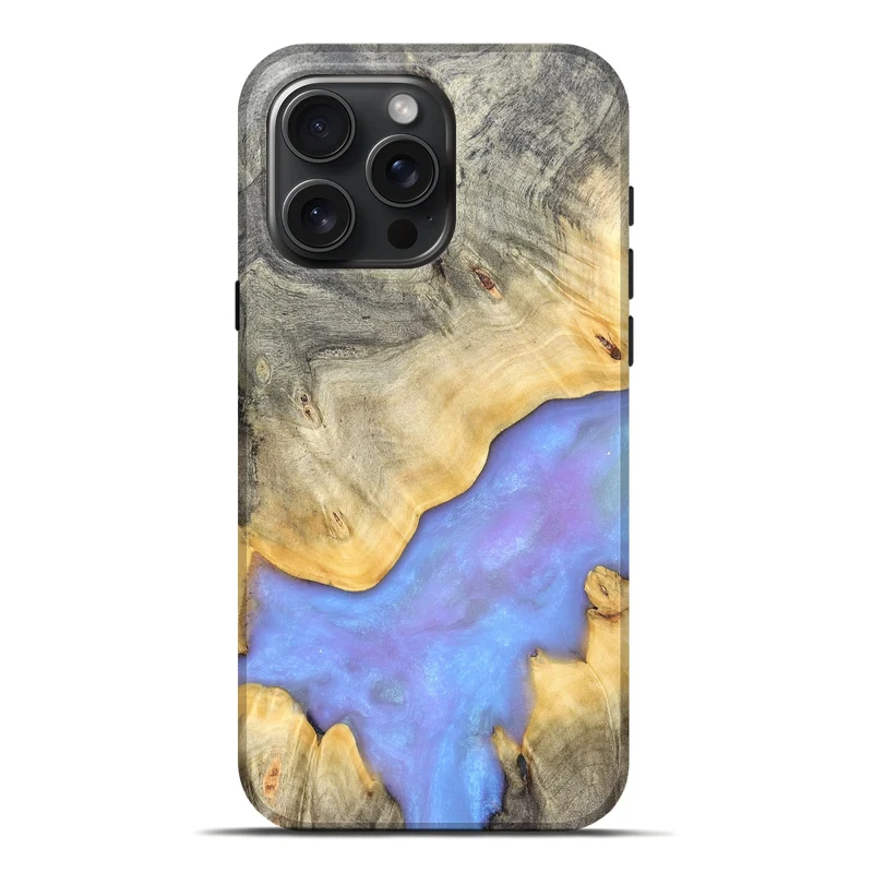 iPhone 16 Pro Max Wood Live Edge Phone Case - Zachary (Ghost, 830151)