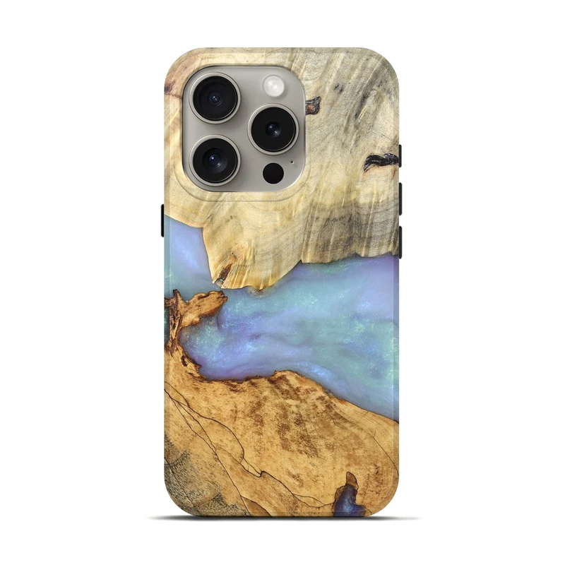 iPhone 16 Pro Wood Live Edge Phone Case - Breonna (Ghost, 830164)
