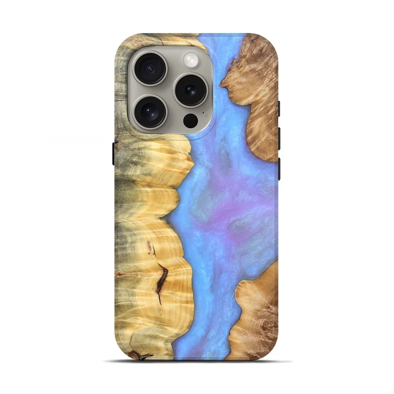 iPhone 16 Pro Wood Live Edge Phone Case - Andi (Ghost, 830165)