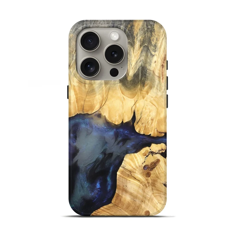 iPhone 16 Pro Wood Live Edge Phone Case - Novella (Ghost, 830138)