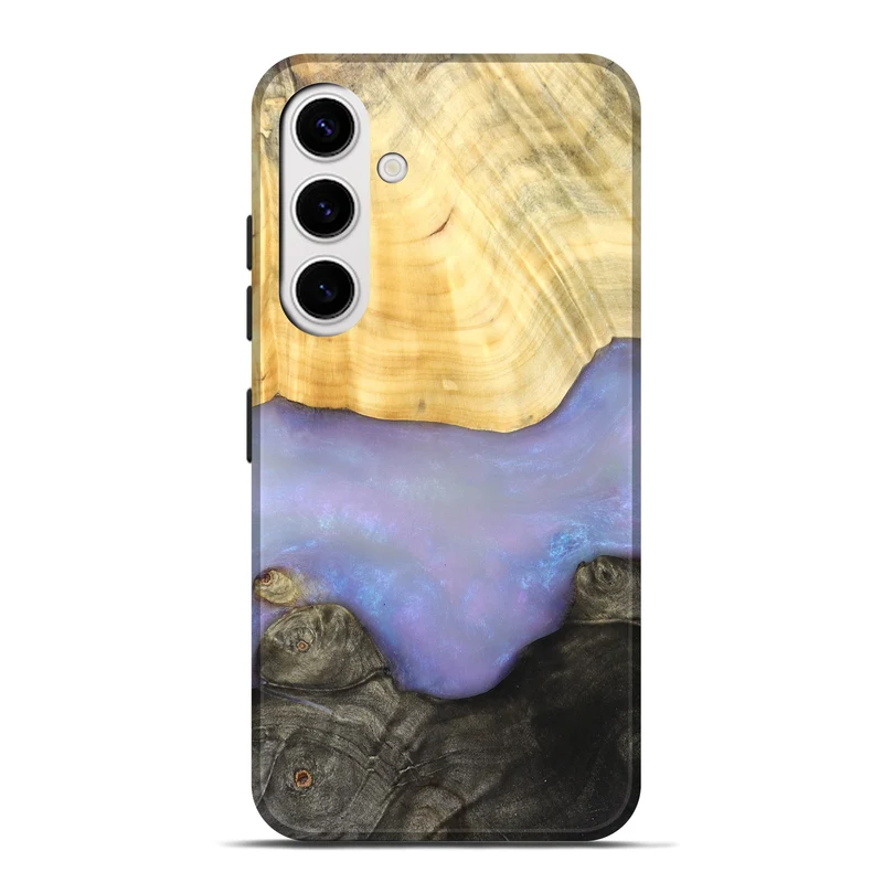 Galaxy S25 Plus Wood Live Edge Phone Case - Shavon (Ghost, 830162)