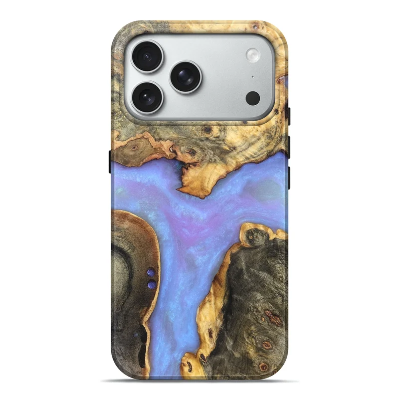 iPhone 18 Pro Max Wood Live Edge Phone Case - Stephon (Ghost, 830149)