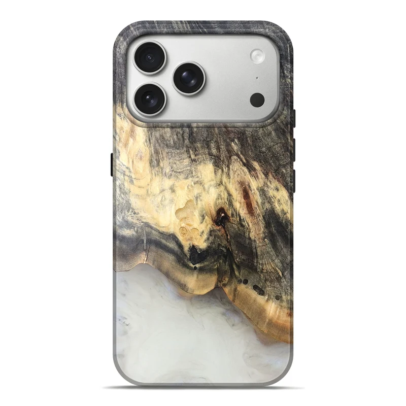 iPhone 17 Pro Max Wood Live Edge Phone Case - Guido (Ghost, 830159)