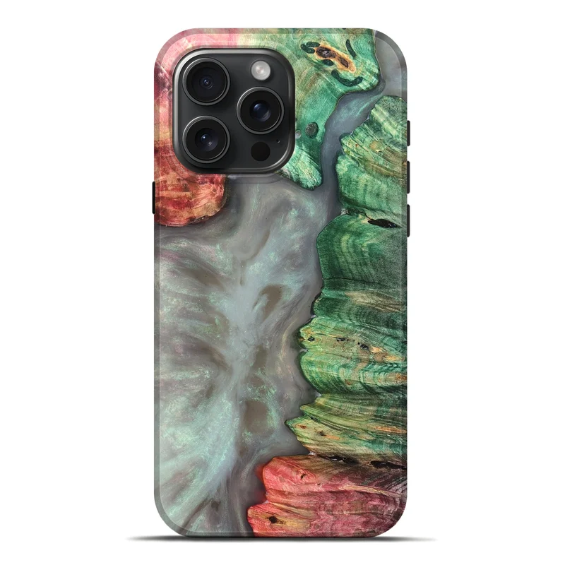 iPhone 16 Pro Max Wood Live Edge Phone Case - Mustafa (Ghost, 830146)