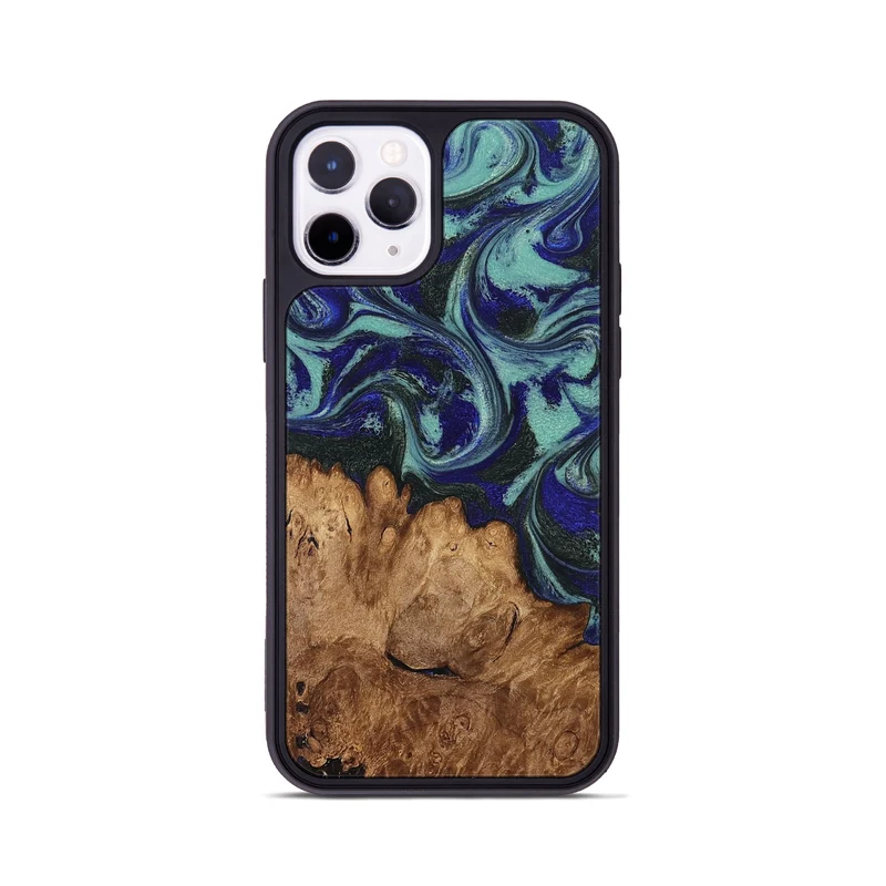 iPhone 11 Pro Wood Phone Case - Leander (Green, 830184)