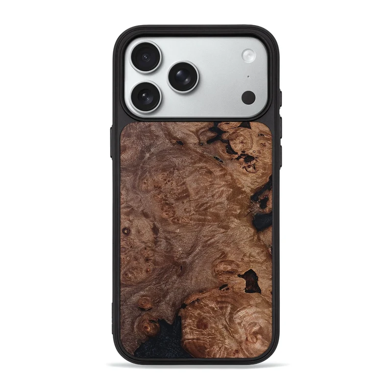 iPhone 18 Pro Max Wood Phone Case - Angelo (Wood Burl, 830202)