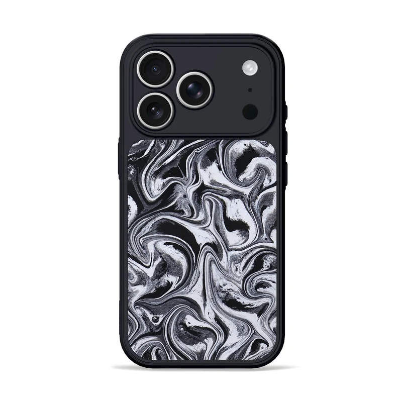 iPhone 17 Pro ResinArt Phone Case - Tressie (Black & White, 830209)