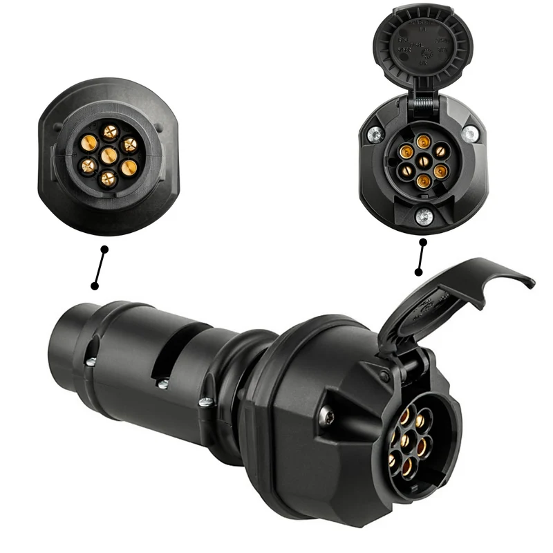 Riduttore di tensione da 24 V a 12 V (converte una presa a 7 poli da 24 V in una presa a 7 poli da 12 V)