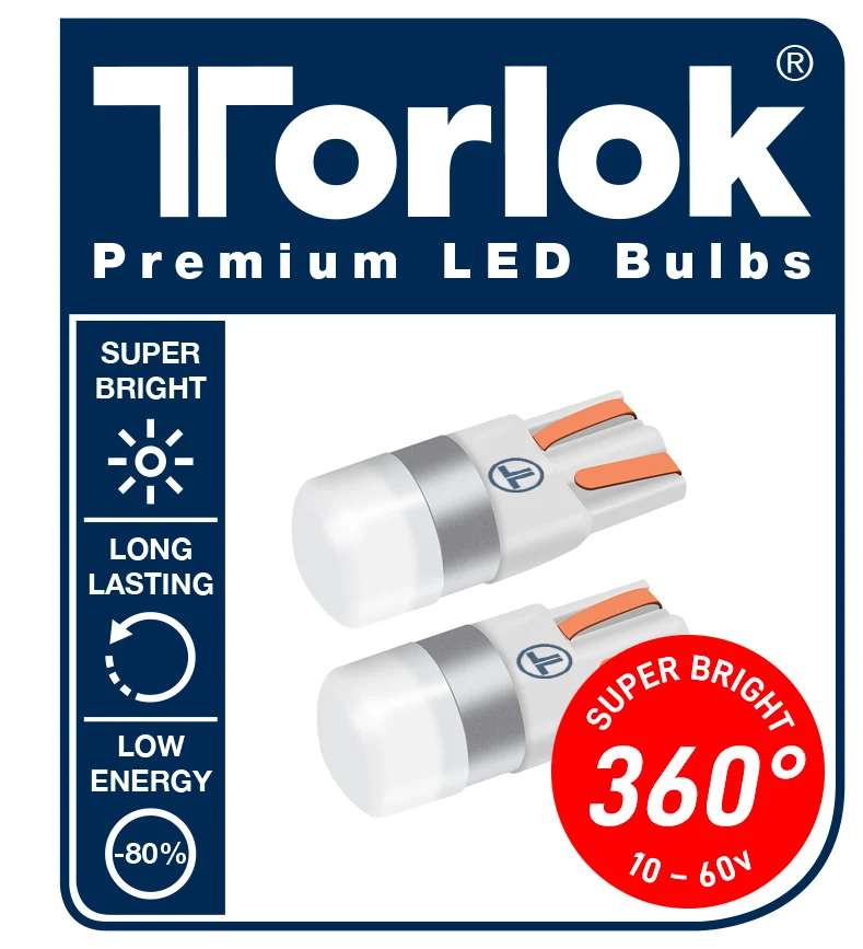 Lampadine Torlok 360 Super Bright LED Parking T10 12/24v