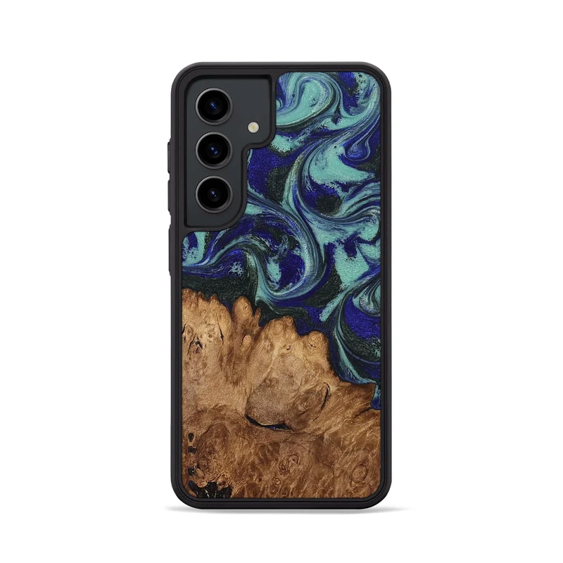 Galaxy S24 Wood Phone Case - Leander (Green, 830184)