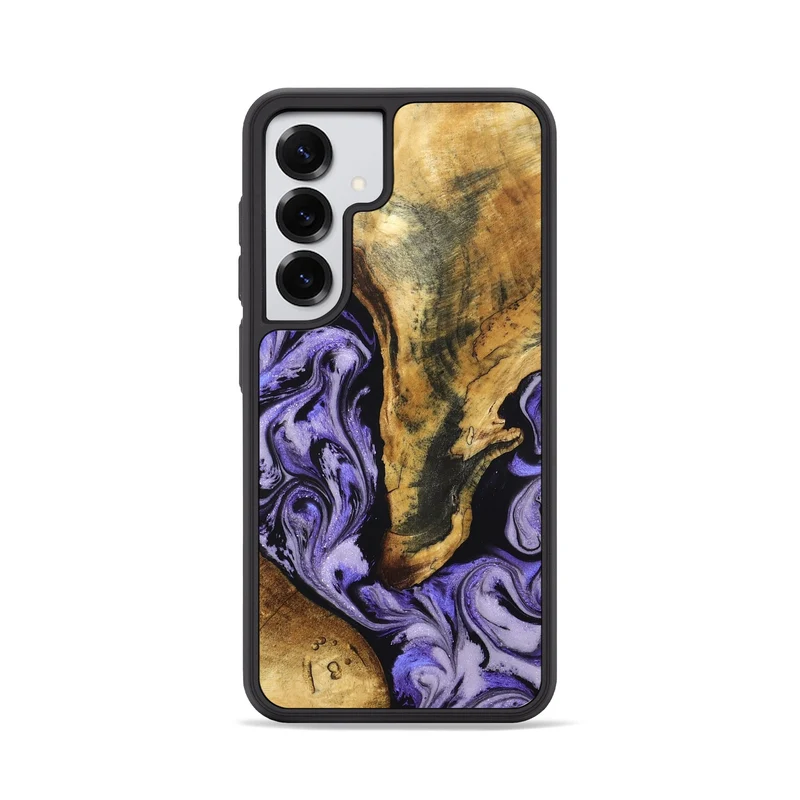 Galaxy S25 Wood Phone Case - Fredric (Purple, 830222)