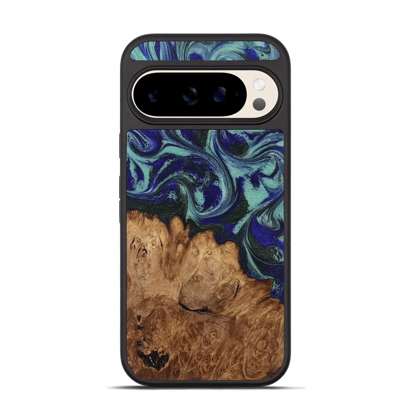 Pixel 10 Pro Wood Phone Case - Leander (Green, 830184)