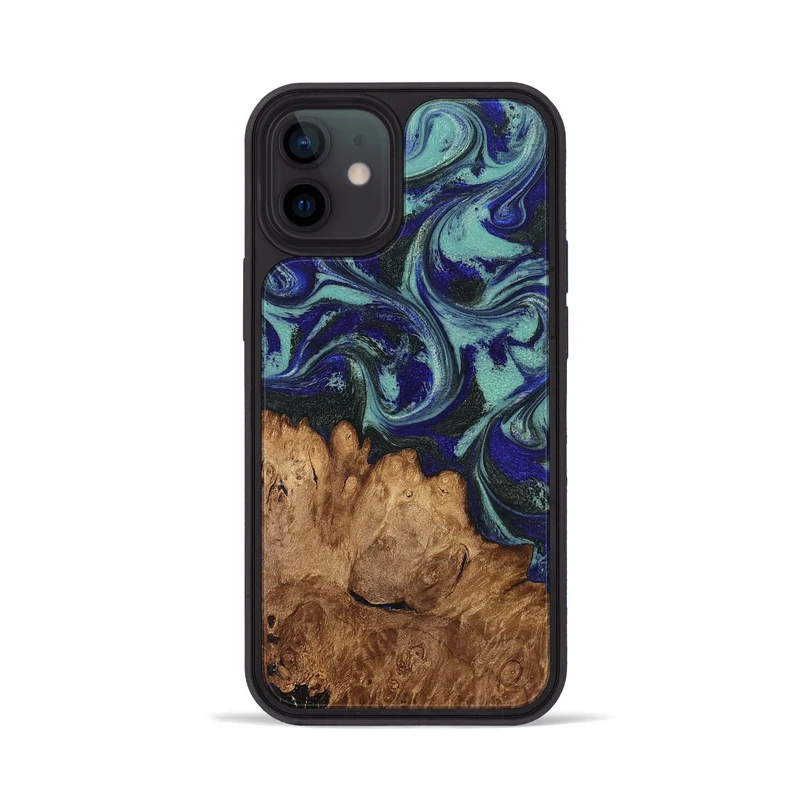 iPhone 12 Wood Phone Case - Leander (Green, 830184)